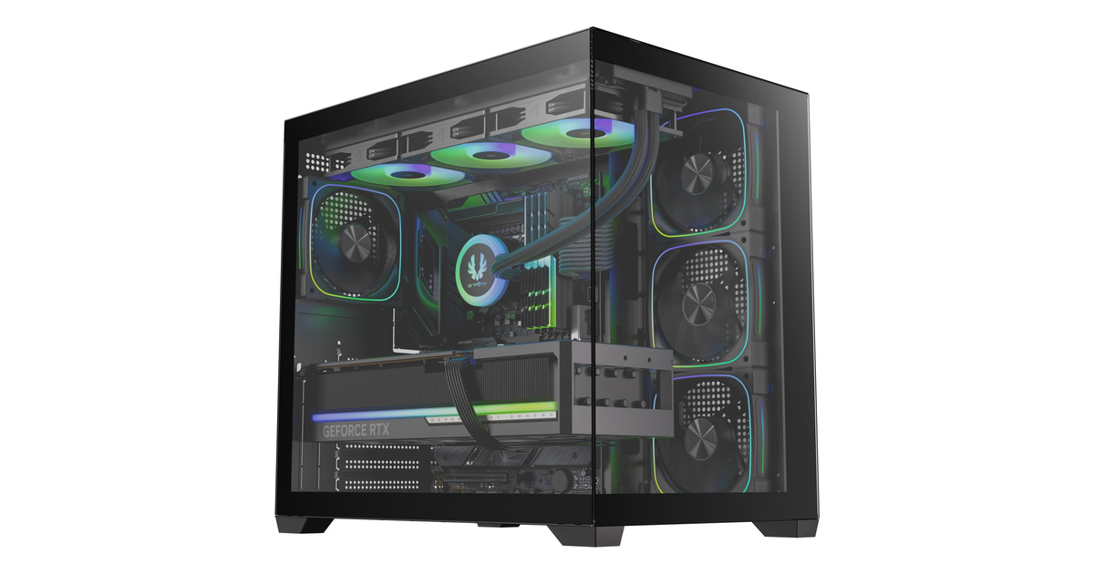 Bitfenix BEST 750W 80+ ATX3.1 Bronze PSU 4x120mm FRGB Fan ATX Temperli Cam Siyah Gaming (Oyuncu) Kasa
