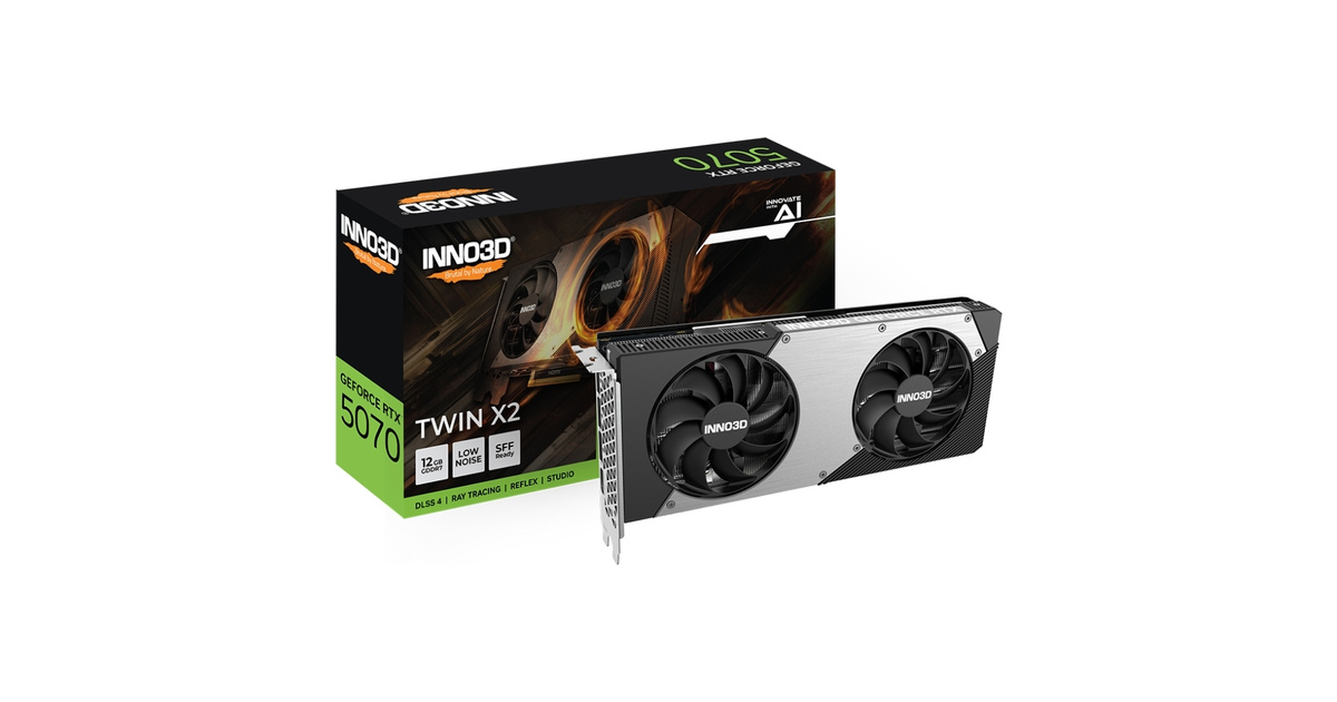 Inno3D RTX 5070 TWIN X2 12GB N50702-12D7-195064N GDDR7 192Bit Gaming (Oyuncu) Ekran Kartı