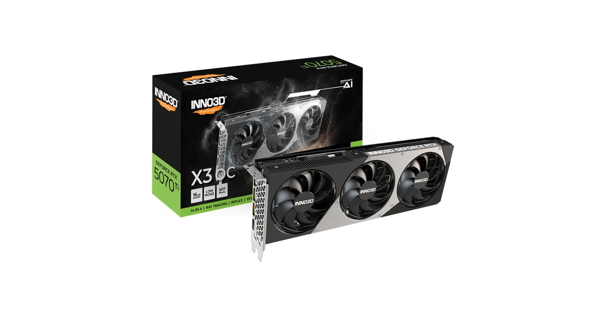 Inno3D RTX5070Ti x3 16GB 256Bit GDDR7 Ekran Kartı