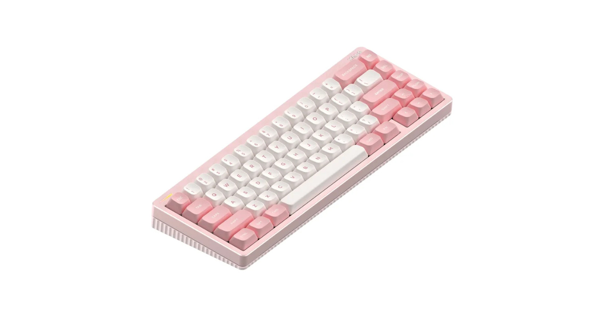 Nuphy Halo65 V2 IO Series Red Max Mekanik Pembe Klavye