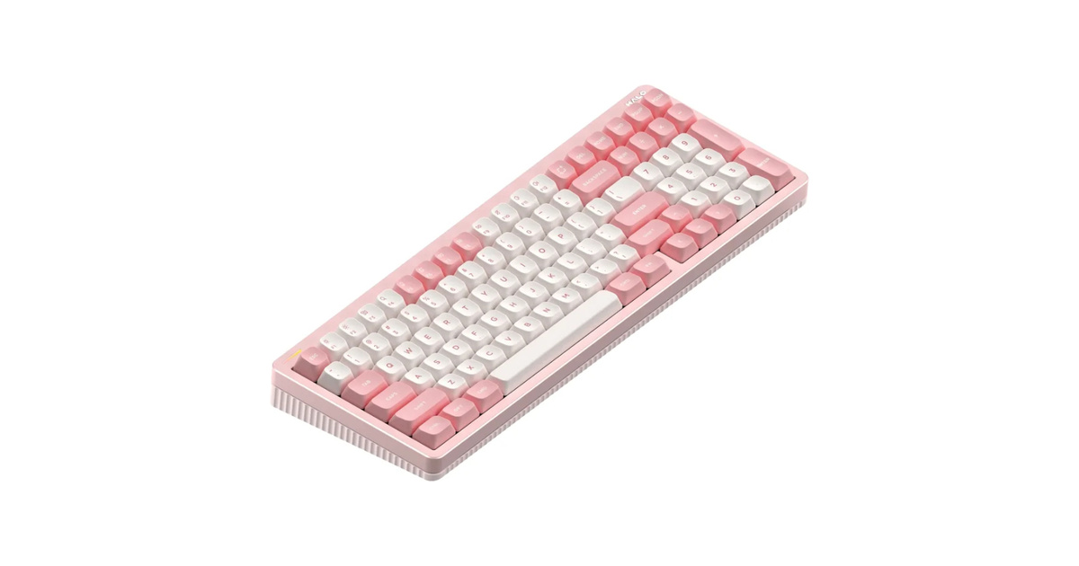 Nuphy Halo96 V2 IO Series Brown Max Mekanik Pembe Klavye