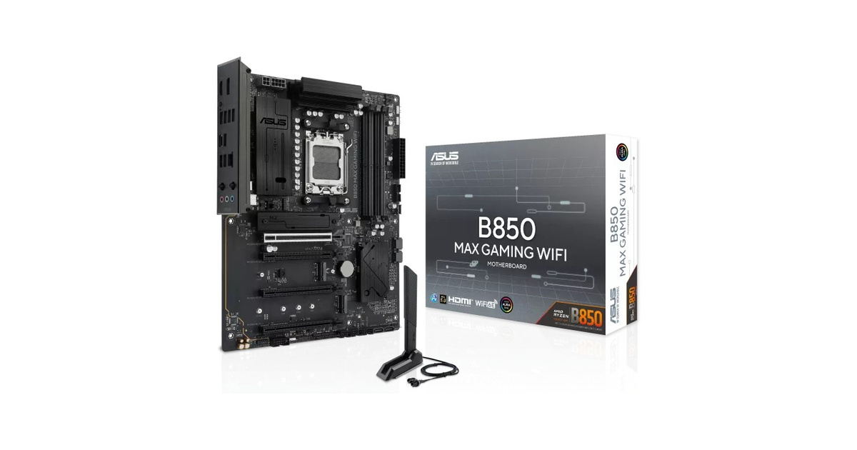 ASUS B850 MAX GAMING WIFI 8000mhz(OC) M.2 AM5 ATX Anakart