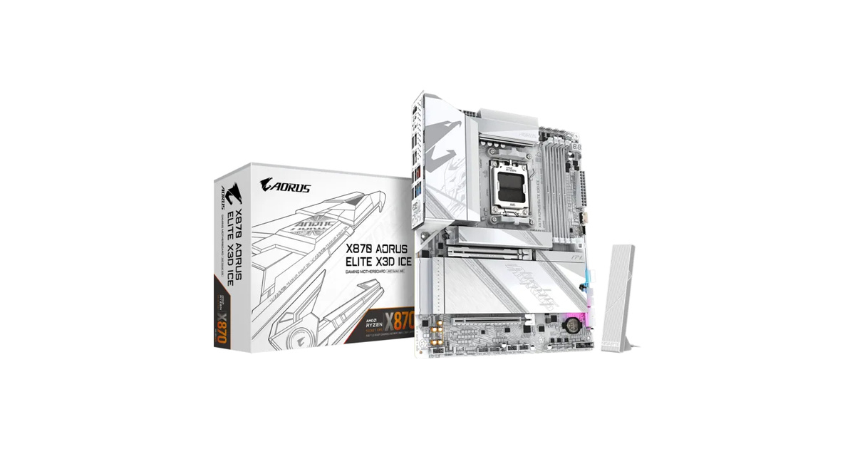 GIGABYTE Aorus Elite X Ice Wifi 7 D5 AM5 AMD X870 DDR5 ATX Anakart