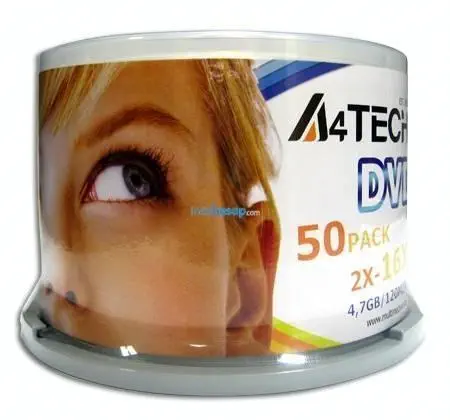 A4 Tech Dvd-R 16X 4.7 GB 50`Li Cake Box