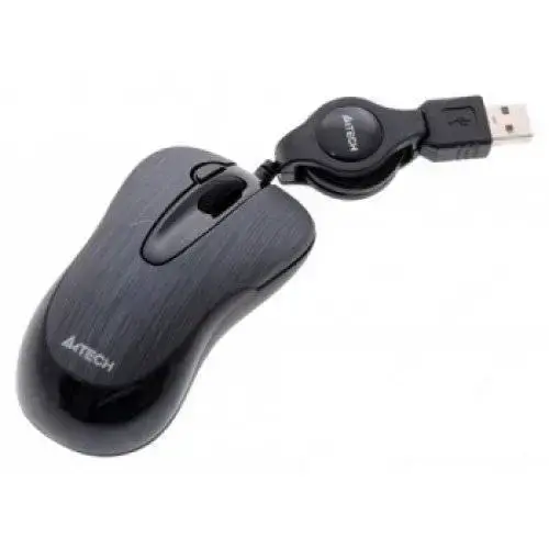 A4 Tech N-60F-1 Makaralı V-track USB Mouse Siyah