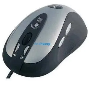 A4 TECH SWOP80 OPTIK MOUSE USB/PS2 GÜMÜŞ/SİYAH
