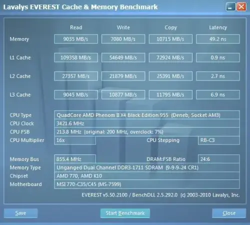 Amd Phenom X4 955 (3.2 GHz) 8 Mb AM3 938p