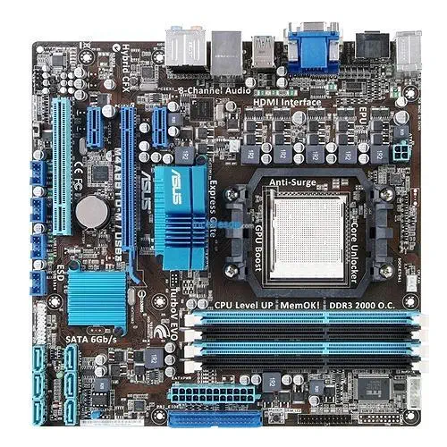 ASUS M4A88T-M AMD880G DDR3 VGA+GLAN+SATA 16X USB3