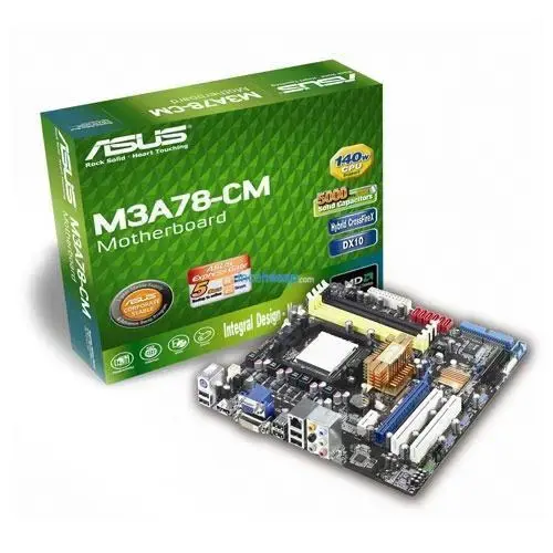 ASUS M3A78CM AMD780V DDR2 VGA+GLAN+SATA2 16X