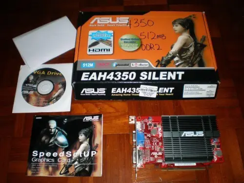 ASUS EAH4350 SILENT(64Bit)512MB DDR2 DVI 16X (LP