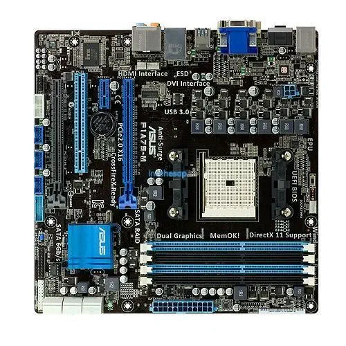 Asus F1A75-M Le Amd Ddr3 Vga + Lan + Sata3 + USB3.0