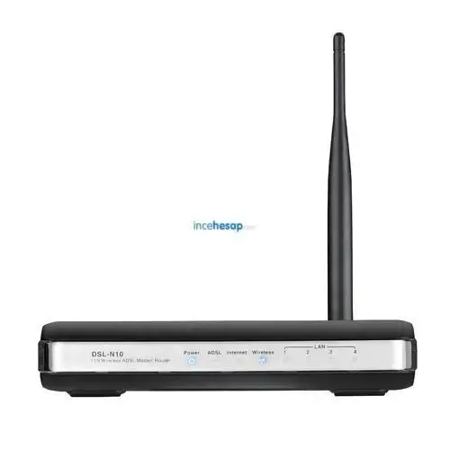 Asus DSL-N10 ADSL2+ 4P 150Mbps  Kablosuz Modem+5dbi