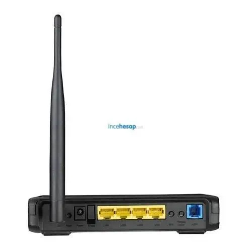 Asus DSL-N10 ADSL2+ 4P 150Mbps Kablosuz Modem+5dbi