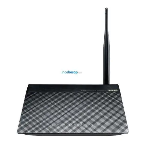 Asus DSL-N10E ADSL2+ 4P 150Mbps Kablosuz Modem + 5dbi