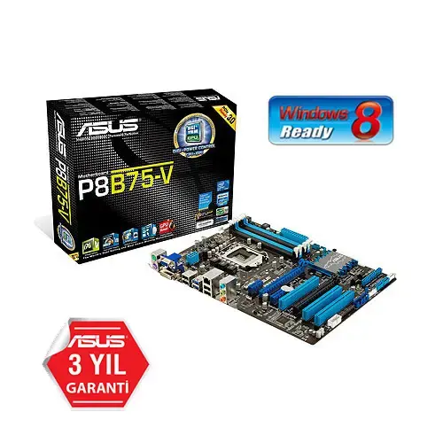 Asus P8B75-V B75 Ddr3 Vga+Dvi + GLan + Sata3 + USB3 16X
