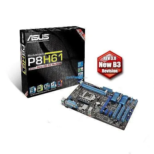 Asus P8H61/USB3 H61 Ddr3 GLan + Sata 16X