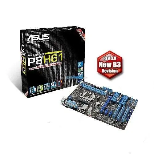 Asus P8H61/USB3 H61 Ddr3 GLan + Sata 16X