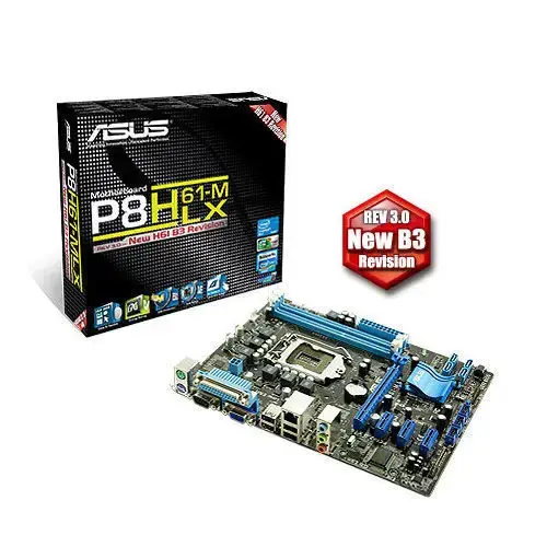Asus P8H61-M LX H61 DDR3 Vga+Glan+Ses mATX 16x    