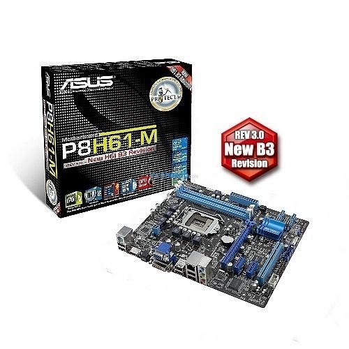 Asus P8H61-M LE/USB3 H61 Ddr Dvi + GLan + Sata 16X - incehesap.com