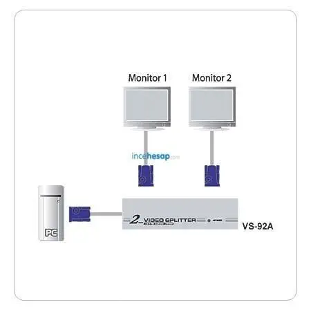 Aten VS92A 2`li VGA Çoklayıcı 