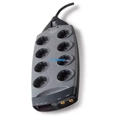 Belkın 8 Soket Extreme Tel/Av Korumalı Akım Koruyucu Priz (F9M823YY2M-GRY)