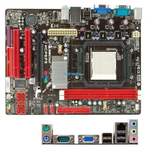 BIOSTAR MCP6P3 GF6150 AM3 DDR3 VGA+LAN+SATA2 16X