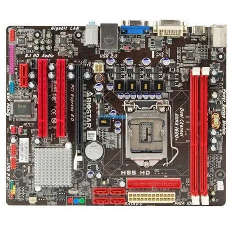 BIOSTAR H55D DDR3 SES+GLAN i3-i5 LGA 1156p 16x