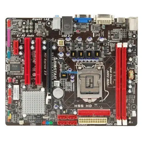 BIOSTAR H55HD DDR3 SES+GLAN i3-i5 LGA 1156p 16x