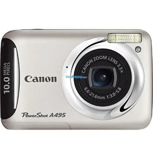 CANON POWERSHOT A495 10MP 3.3X 2.5 LCD GÜMÜŞ