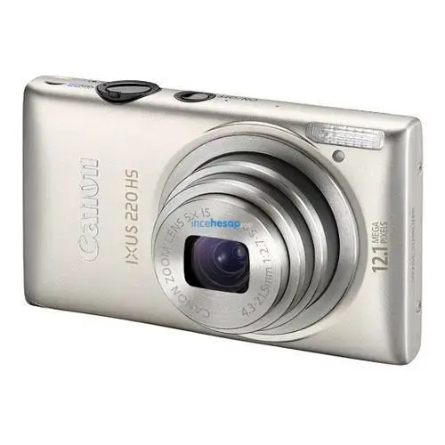 CANON IXUS 220HS 12.1MP 5X OPT 2.7 LCD GÜMÜŞ