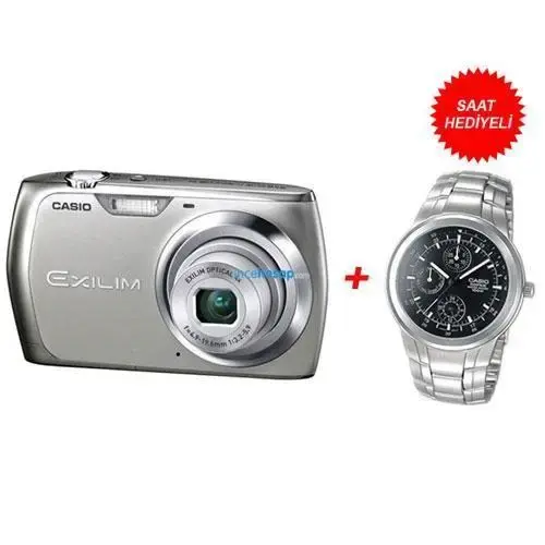 CASIO EX-Z350 12.1MP 4X 2.7 LCD GÜMÜŞ + SAAT HEDİYELİ