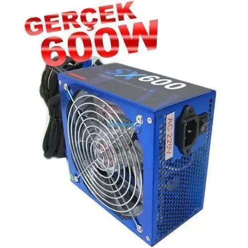 Codegen SX600 Power Supply 600W 14CM MaviLed Fanlı