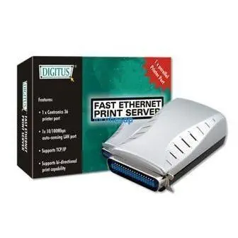 Digitus DN-13001-W Fast Ethernet Print Server, 1 Paralel Port