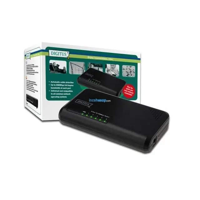 DIGITUS DN-50012 Unmanaged 5 port 10/100Base-T Fast Ethernet Switch