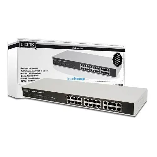 DIGITUS DN-60021 Unmanaged 24 port 10/100 Fast Ethernet NWay Switch