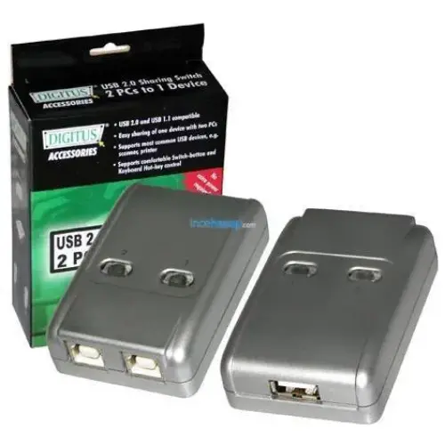 Digitus DA-70135-1 USB Sharing Switch, USB 2.0, 2 Pc, 1 USB Cihaz