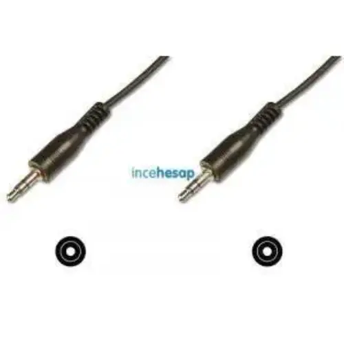 DIGITUS AK-AV 100 Ses Kablosu, Stereo 3.5 mm, 1.50 metre
