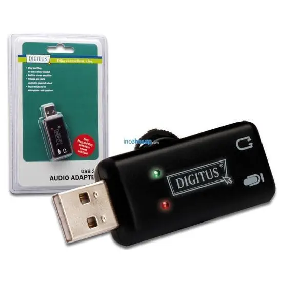 DIGITUS DA-70777 USB Ses (hoparlör Ve Mikrofon) Adaptörü