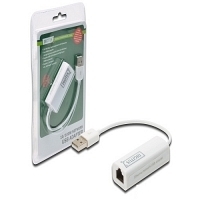 Digitus DN-10050 USB 2.0 10/100 Ethernet Adaptörü, 1 X 10/100 RJ45 Dişi, USB-a Erkek