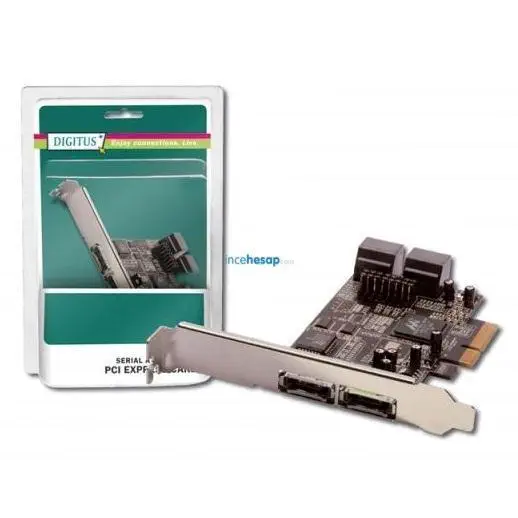 DIGITUS DS-30104 Sata PCI Express Kartı, 2 X ESata, 4 X Sata Port