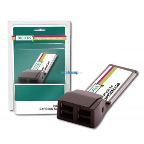 DIGITUS DS-31203 4 Port`lu Pcmcıa USB Express Kartı