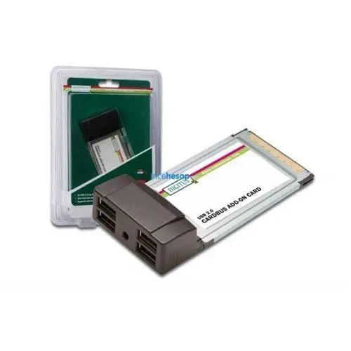 Digitus DS-32220 4 Port`lu Pcmcıa USB Kart, USB 2.0