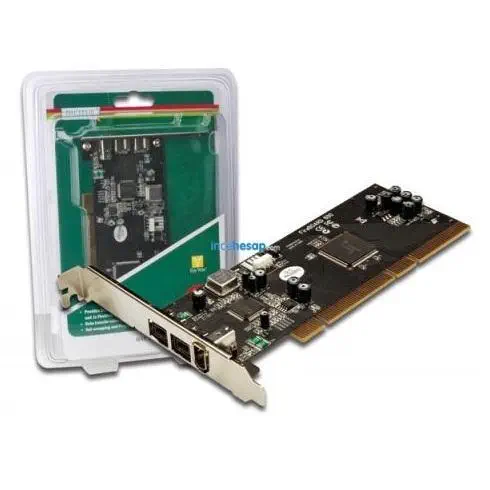 DIGITUS DS-33205 3 Port`lu PCI Firewire Kart, 2 X Firewire 800