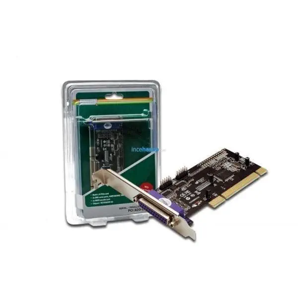 DIGITUS DS-33040 Multi I/o PCI Kartı, 2 X Seri (DB9), 1 X Paralel (DB25) Port, Slot Bracket + Low Profile Bracket