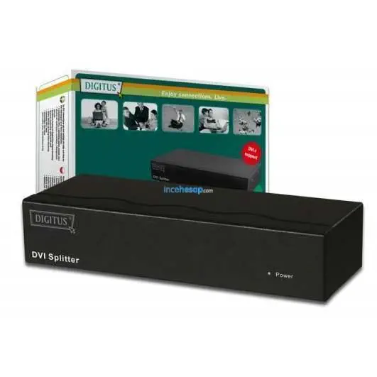 DIGITUS DS-41200 2 li DVI Video Çoklayıcı (Splitter), 1600x1200 dpi