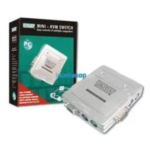 Digitus DC IC612I 2 portlu PS/2 VGA Mini KVM Switch