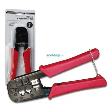 Digitus DN-94007 Crimp Aleti/Sıkma Pensi ve Kablo Kılıfı Sıyırma Aleti