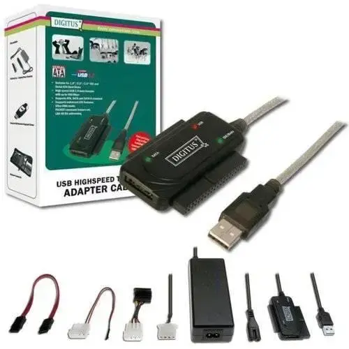 DIGITUS DA-70148-2 USB 2.0 <-> IDE ve SATA Adaptör Kablosu