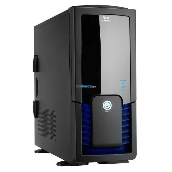 EZCOOL L-800B ATX SİYAH GAMER/SERVER KASA(P.HARİÇ)
