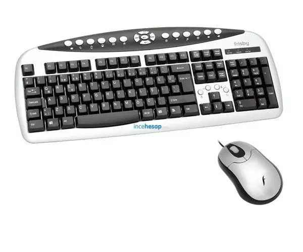 FRISBY FK-070QP PS2 GÜMÜŞ KLAVYE MOUSE SET